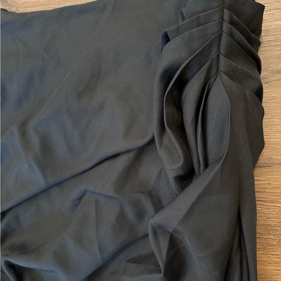 Pretty Little Things Black Side Ruched Midi Skirt US 22/ UK 26 New - Picture 8 of 10